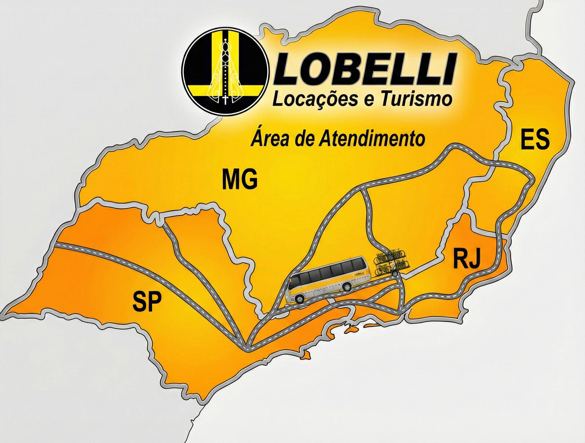 Área de Atendimento Lobelli - MG, RJ, SP, ES